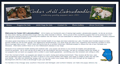 Desktop Screenshot of cedarhilllabradoodles.com